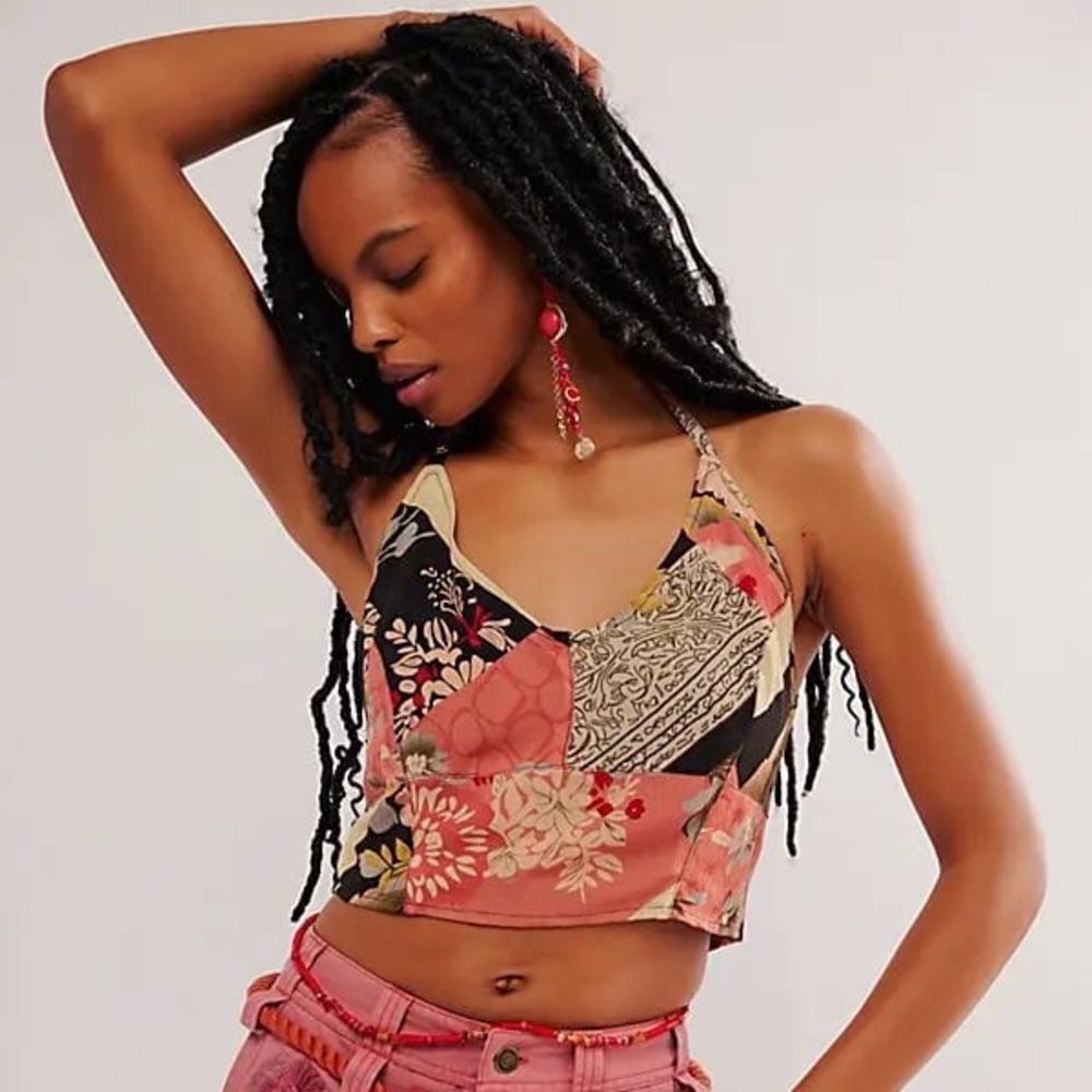 NWOT Free People Rae Halter Top